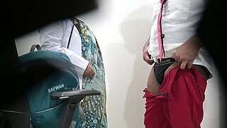 student penis checkup done by a doctor in clinic