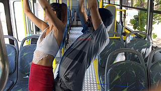 Student being <censored> on the bus in public!