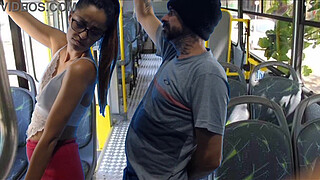 Student being <censored> on the bus in public!