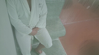 Bitch wife fucks a stranger in the sauna