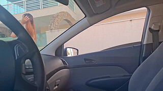 risky handjob on the street for cutie on the street and I asked for directions!