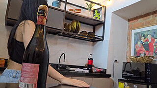 Fuck the rookie Sex in the kitchen at work break