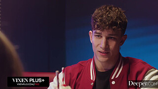 An old-fashioned milkshake date gets a twenty-first century sexual charge when a couple decides to play in public.