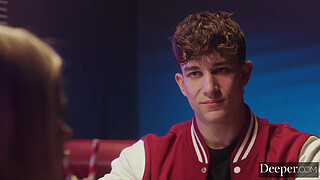 An old-fashioned milkshake date gets a twenty-first century sexual charge when a couple decides to play in public.