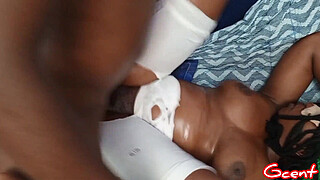 Girl with Good Pussy got oiled up and fucked so good-A must watch!!!