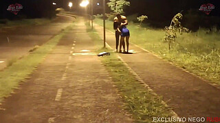 Married woman goes out on the street and a stranger with a huge shaft fucks her so hard that she forgot her husband was filming