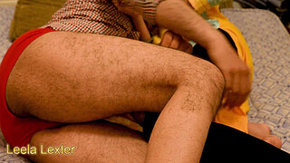 Office staff sexy lady fucking with her boss in bedroom in hindi