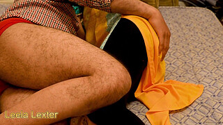 Office staff sexy lady fucking with her boss in bedroom in hindi