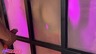 Hot MILF fulfills fantasy of having group sex with 3 guys