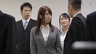 Yui Hatano is punished at work so must sexually please each co-worker