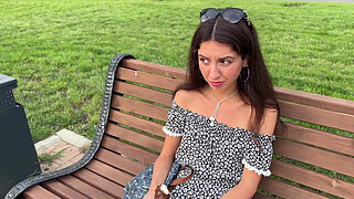 Picked up a cute babe on the street and fucked her in the booty with friends