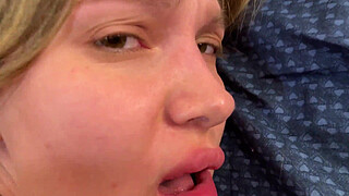 Hard fuck big fat butt and cum on face this cute chick