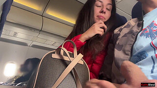 Risky Public Jerking Off On A Plane Full Of People - Public Shaft Flashing
