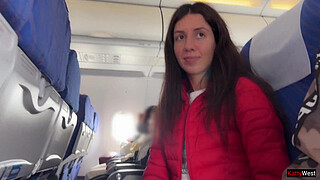 Risky Public Jerking Off On A Plane Full Of People - Public Shaft Flashing