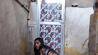 Brother-in-law fucked Bhabhi in the bathroom!