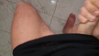 OPEN YOUR LEGS AND START TOUCHING IT | CUMSHOT AFTER A LONG HANDJOB FOR MY BEST FRIEND'S WIFE - HUGE PENIS AND SO MUCH CUM FOR THE WHORE