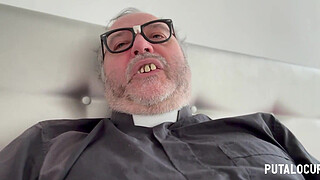 PutaLocura - Busty Latina Lia Ponce is punished and fucked by Father Damian