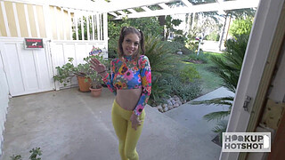 Fit Brunette Hailey Gets Worn Out After a Hard Fucking!