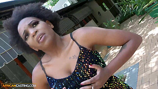 Busty Kenyan Mature Model Drilled In Her Black Pussy By Hung Casting Producer