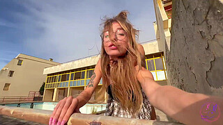 The cutie took me to a beautiful place and top it off with her awesome blowjob.