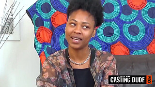 Big Booty Ebony Hot MILF Railed On All Fours At Outdoors Casting