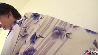 Japanese with big boobies Saki Aoyama blows hard penis uncensored.