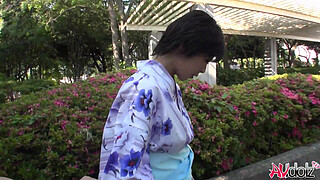 Japanese with big boobies Saki Aoyama blows hard penis uncensored.