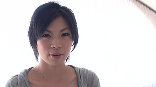 Japanese with big boobies Saki Aoyama blows hard penis uncensored.