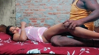 The husband fucked his wife's hot pussy all night