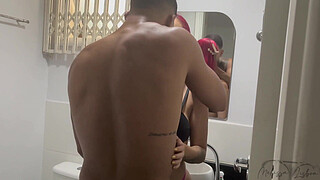 DOUBLE PENETRATION IN THE HAIR, my cuckold likes to see other males fucking me without a condom