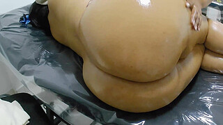 Secret Pleasure Cheating Wife on the Massage Table