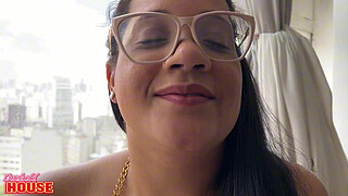 This naughty brunette has been dating for a short time and is already making the guy a cuckold 2