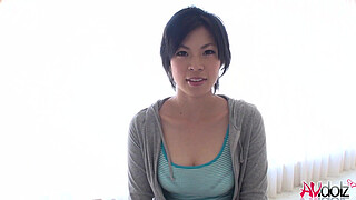 Hot Japanese model Saki Aoyama in a kimono sucks penis in the park uncensored.