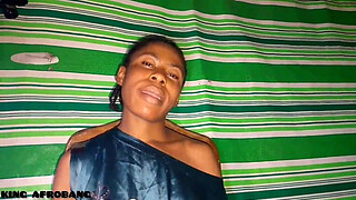 KING AFROBANG>> GHETTO BASED GENTLE DOVEE CASTING & MASTURBATING HERSELF