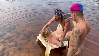 I went to have sex on the nude beach with my hot friends 2