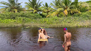 I went to have sex on the nude beach with my hot friends 2