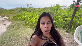 I went to have sex on the nude beach with my hot friends 2