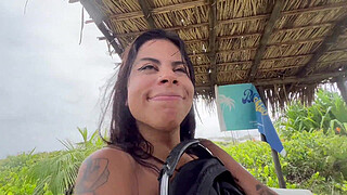 I went to have sex on the nude beach with my hot friends 2