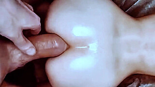 Anal sex amateur! Teacher breaks the butt of a young college student. Audio in Spanish. Her butt gets fucked by a big penis doggystyle, whore white chick