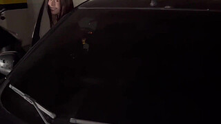Katty sucking and getting fucked in the butt in a public parking lot - Bucaramanga, Colombia - Sara Films