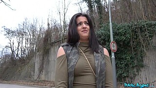 Public Agent - Picking up hot brunette babe outside and making her orgasm in doggystyle