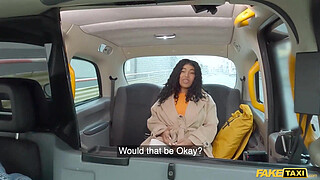 Fake Taxi No talking is needed when he gets her giant tits out