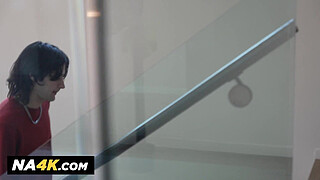 Elizabeth Skylar cheers up broken hearted stud by riding his shaft