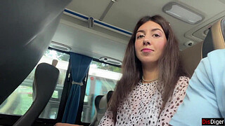 Public Penis Flash - I Pull Out Shaft in Bus Full Of People And Stranger Makes Me Cum With Her Hand