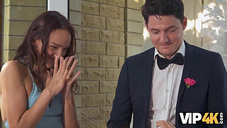 VIP4K. Hot bride is having a rough sex with a master of ceremonies. Hot sex with Jane White