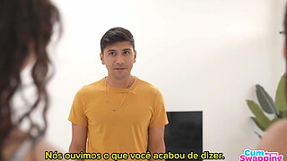 Receiving a graduation gift from stepsister and friend