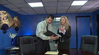 Lisa Demarco Fucks Confidence Into Her Colleague For Their Big Presentation