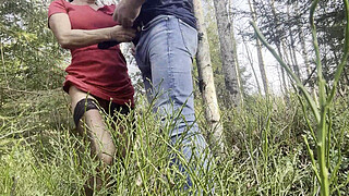 Public Fuck in Deep Forest