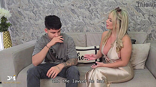 Sexy Lawyer collects her fees with good sex with an ex-convict with a huge shaft - Danner Mendez & Tatiana Alvarez