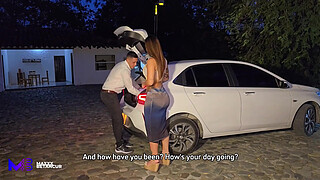 Cuckold Wife Fucks Husband's Driver - Max Betancur & Salome Gil